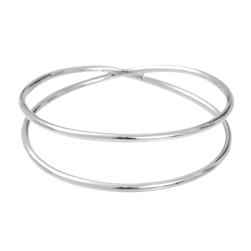 shiny metal bracelet-Silver Infinity Bracelet n°1