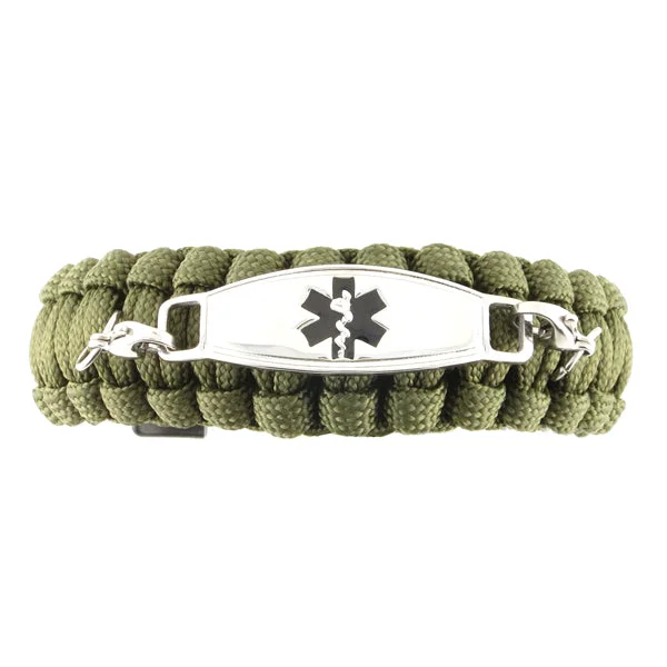 crystal bangle bracelet-Delta Paracord Survival ID Bracelet