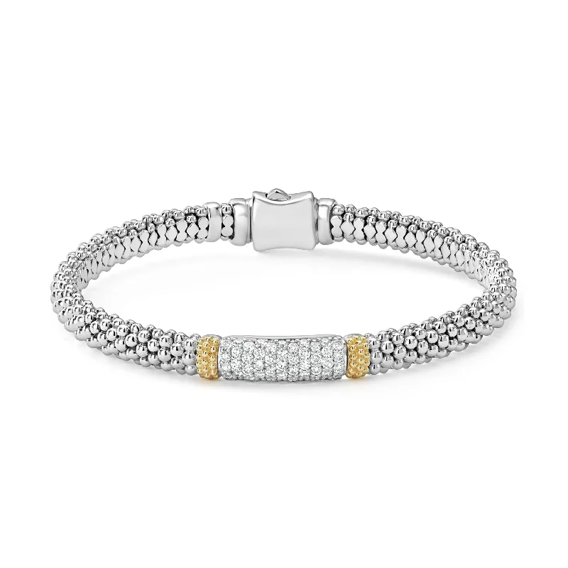 sparkly crystal bracelet-LAGOS Caviar Lux Diamond Bracelet, 6mm