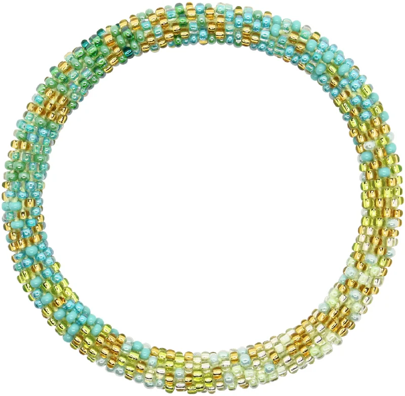 infinity knot bracelet-Mermaid Scales Green Ombré