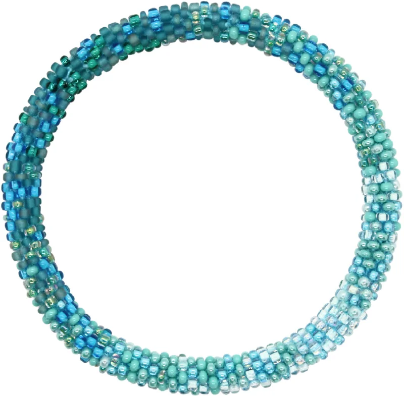 spiritual healing bracelet-Mermaid Scales Teal Ombré