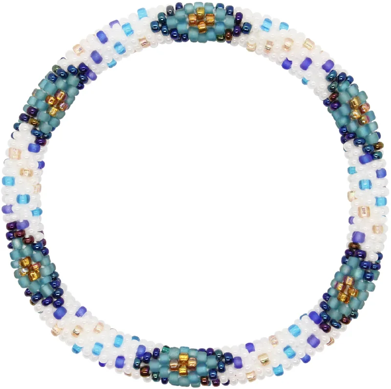 crystal bangle bracelet-Oceanic Mosaic