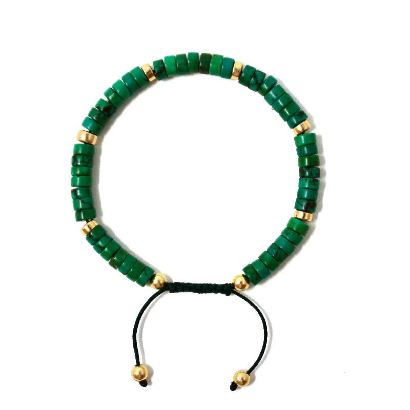 elegant gold bracelet-The Manoa Bracelet • African Jade