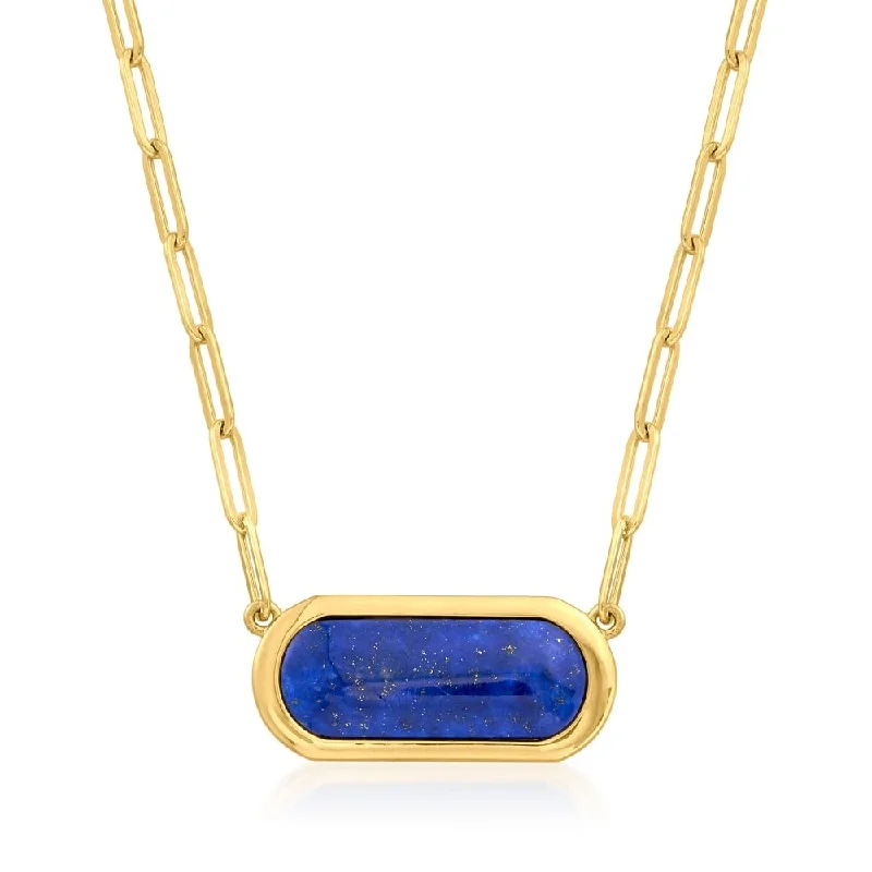 moon pendant necklace-925 Sterling Silver Lapis Lazuli Necklace