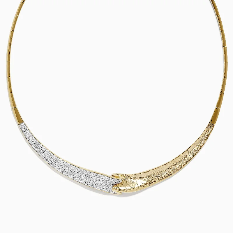 infinity symbol necklace-D'Oro 14K Yellow Gold and Diamond Necklace