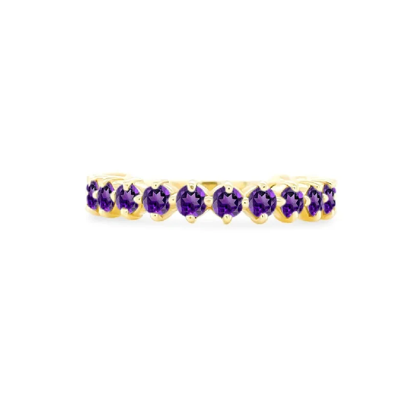 promise rings for couples-Amethyst Marrakesh Band