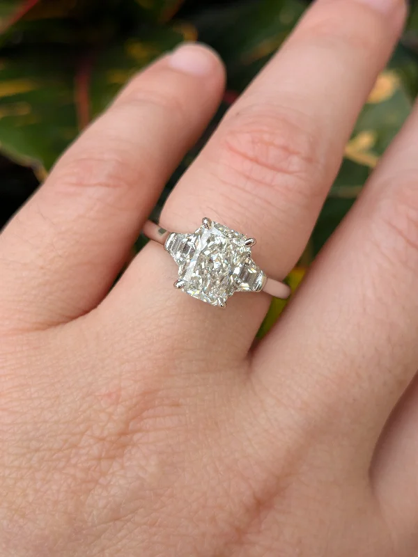 cubic zirconia rings-Chiara Fancy Cut Engagement Ring