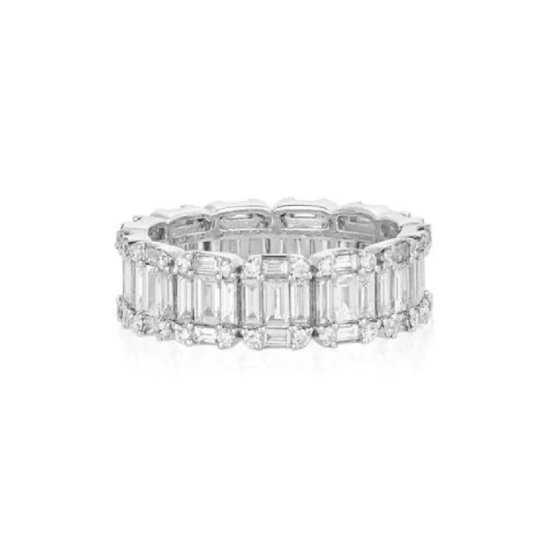 cheap engagement rings-North South Mosaic Band