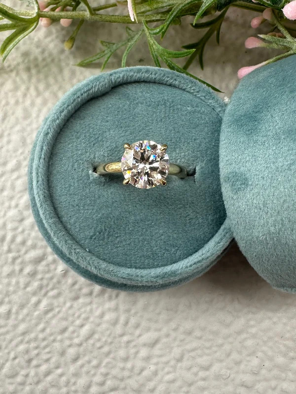 round diamond engagement rings-LIZ Diamond Engagement Ring