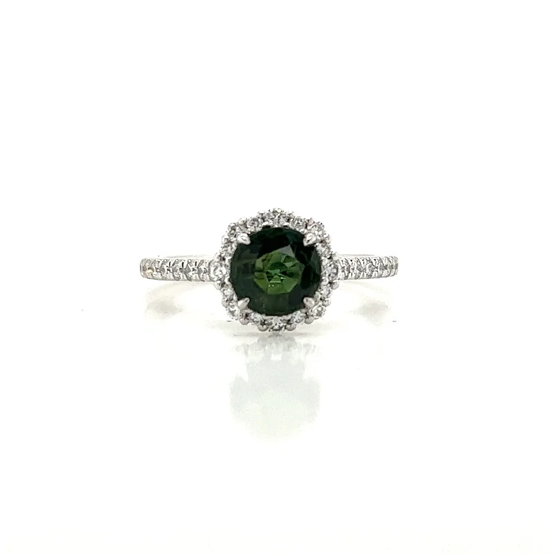 engagement rings with emeralds-Sapphire Engagement Ring