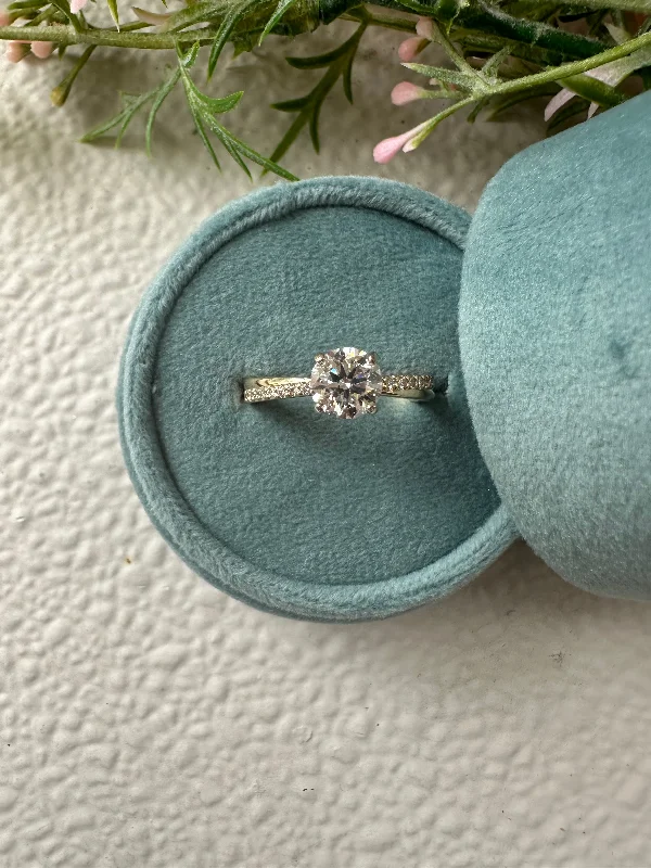 cheap engagement rings-Leah Engagement Ring