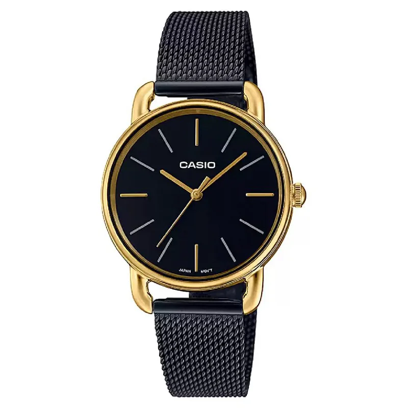 classic timepieces for collectors and enthusiasts-Casio Enticer Black Dial Women 30mm