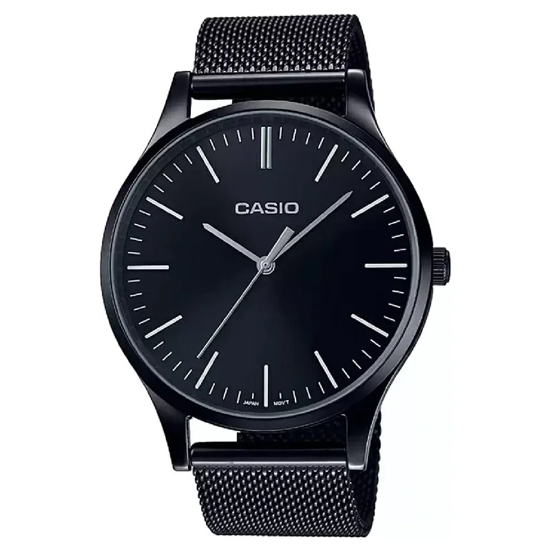 watches with chronograph and date display-Casio Vintage  Black Dial Women 39.6mm