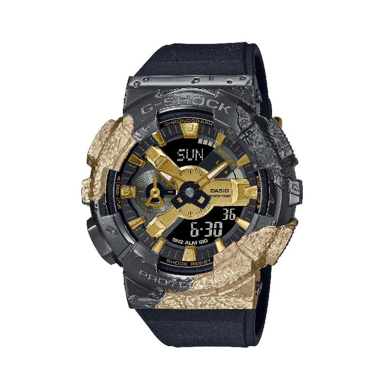 fitness watches with pulse and activity monitoring-Casio G-SHOCK 40th Anniversary Adventurer's Stone 110 Series Watch GM-114GEM-1A9