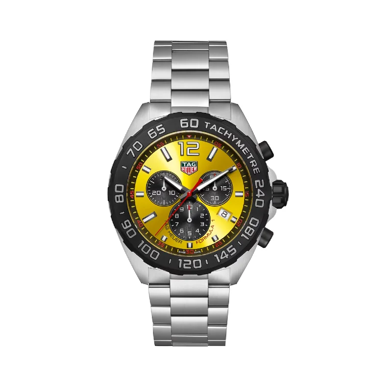 watches for scuba diving with depth gauge-TAG HEUER FORMULA 1 QUARTZ CHRONOGRAPH 43MM CAZ101AM.BA0842