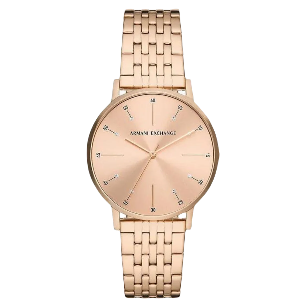 women’s wristwatches with diamond accents-Armani Exchange Analog Rose Gold Dial Women 36mm