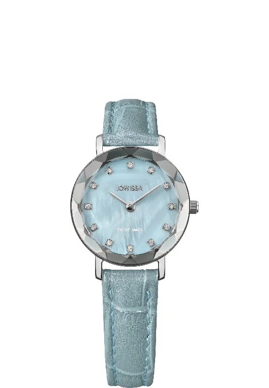 best watches for keeping time on the go-Aura Swiss Ladies Watch J5.642.S