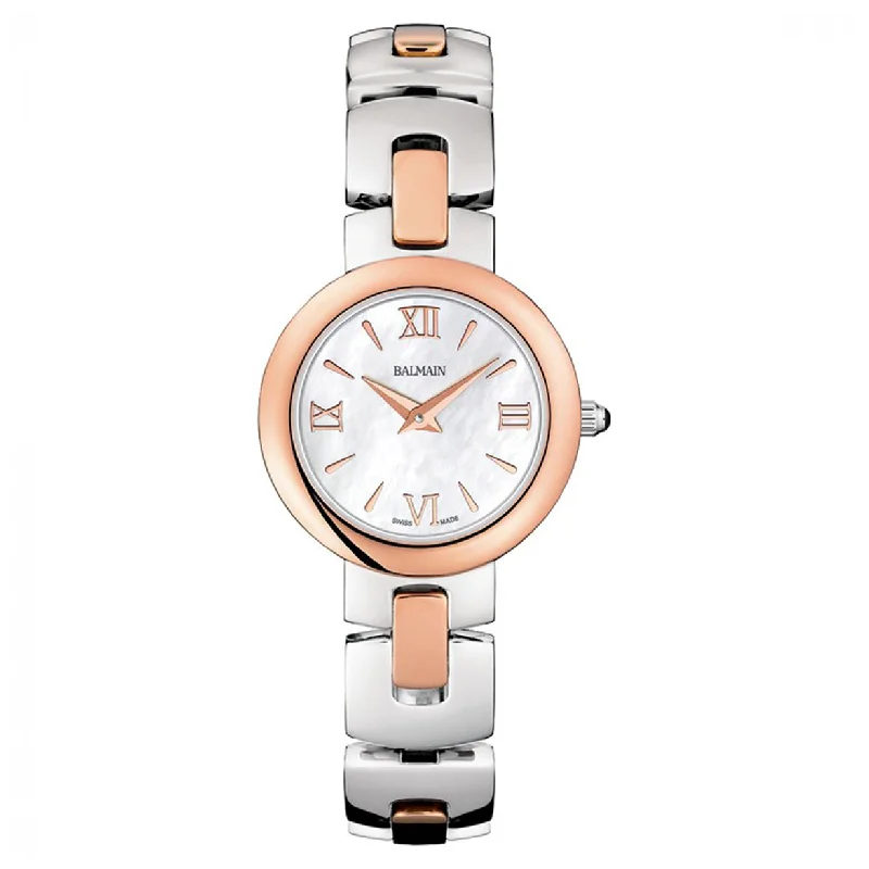 men’s watches with leather straps-Balmain Balmya White Mother Of Pearl Dial Women 27mm