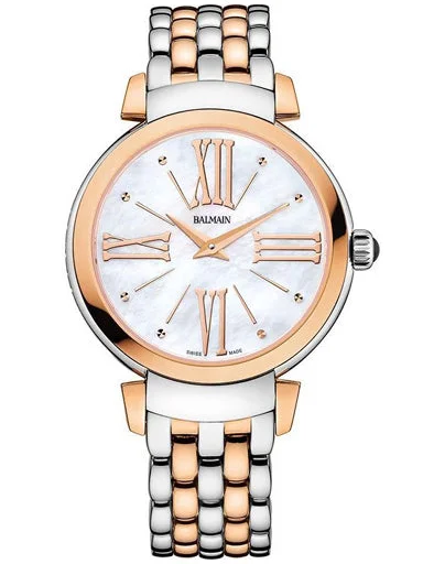 best watches for keeping time on the go-Balmain Beleganza Lady Mother Of Pearl Dial Women 28mm