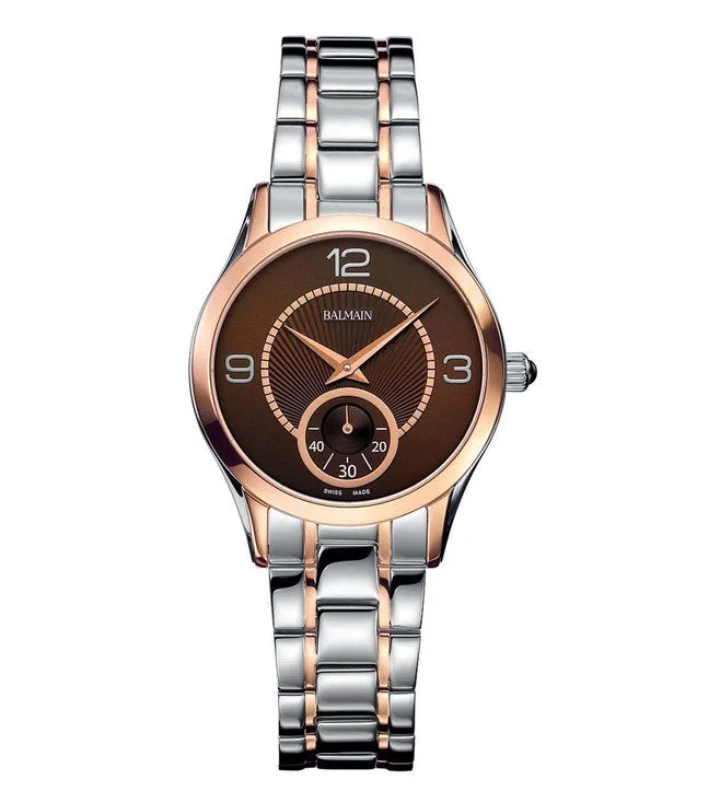 digital watches for kids with games-Balmain Classic R Lady Brown Dial Women 32mm