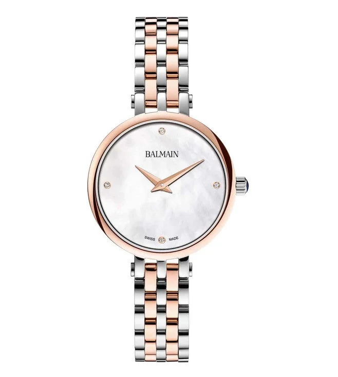 hybrid smartwatches for tech lovers-Balmain Sedirea White Mother Of Pearl Dial Women 31mm