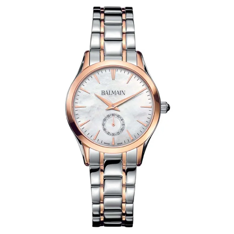 best smartwatches with call function-Balmain Tilia II White Mother Of Pearl Dial Women 27mm