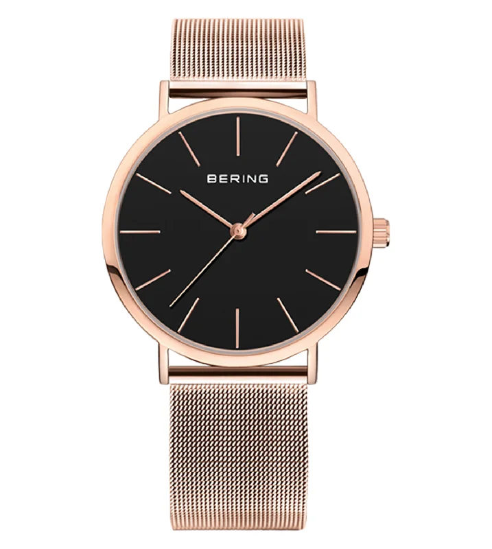 watches for night-time visibility-Bering Classic Black Dial Women 36mm