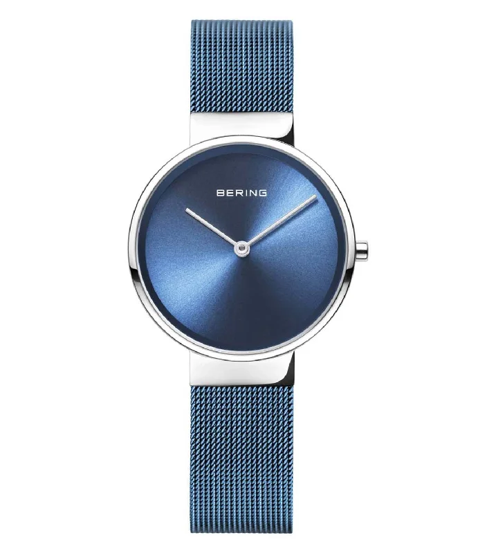 watches for men with rugged design-Bering Classic Blue Dial Women 31mm