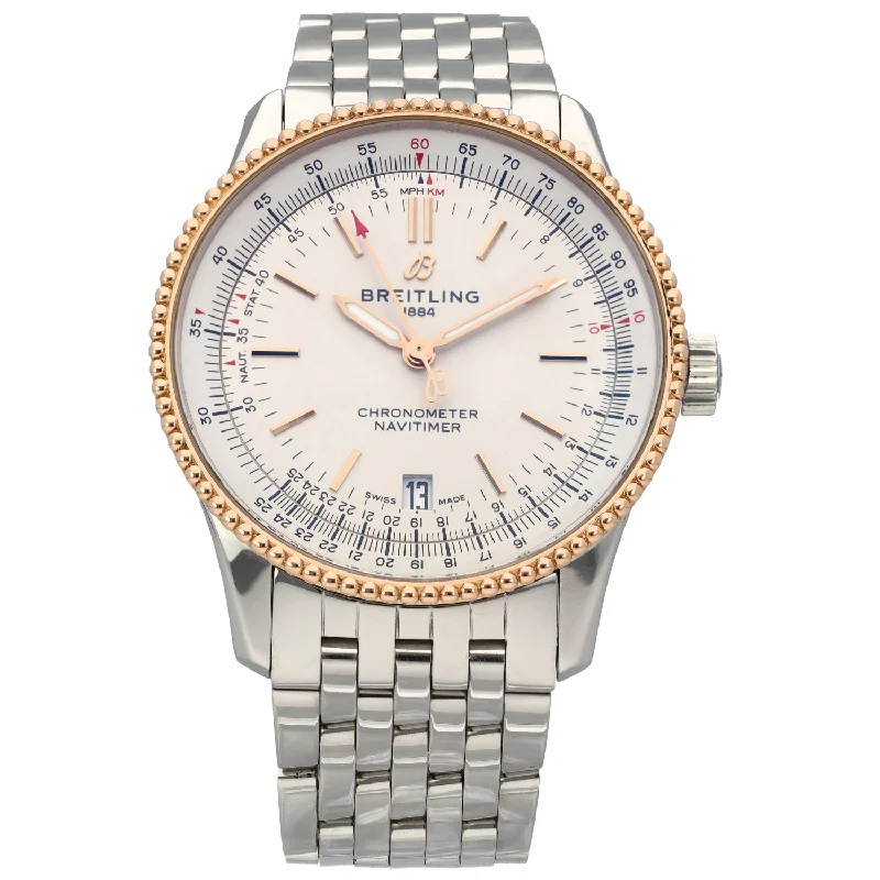 women’s watches with minimalist design-Breitling Navitimer U17325 38mm Stainless Steel Watch