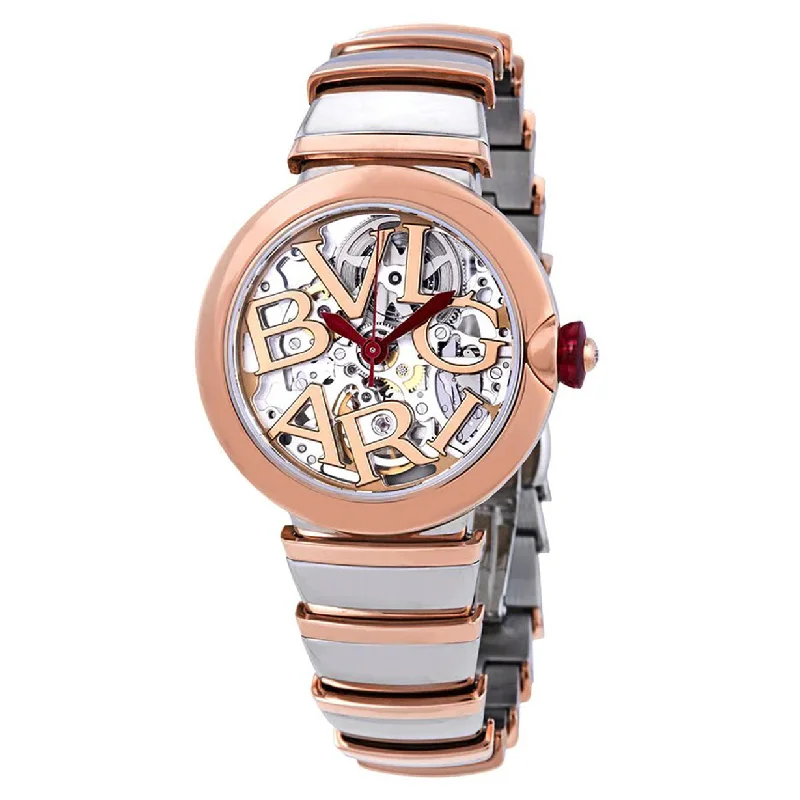 smartwatch with blood pressure monitor-Bvlgari Lvcea Skeleton Skeleton Dial Women 33mm