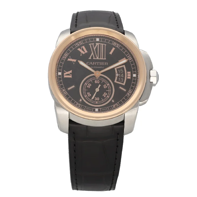 best watches for travel lovers-Cartier Calibre De Cartier 3389 42mm Bi-Colour Watch