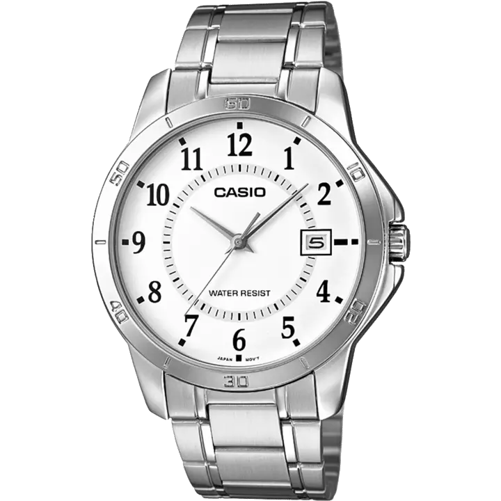 high-end women’s watches with stainless steel case-Casio A1093 MTP-V004D-7BUDF Enticer Men