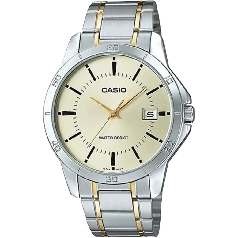 stylish watches for businesswomen-Casio A1099 MTP-V004SG-9AUDF Enticer Men