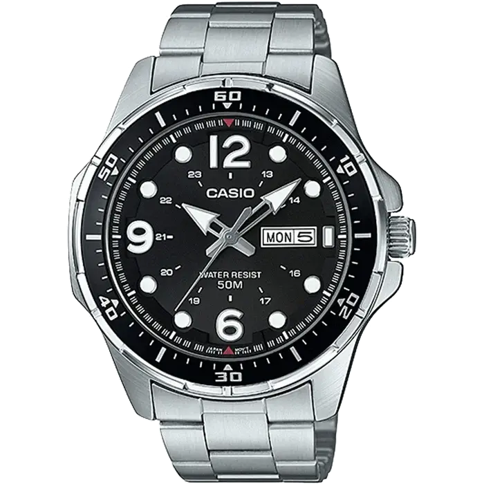 budget-friendly watches for young adults-Casio A1151 MTD-100D-1AVDF Enticer Men