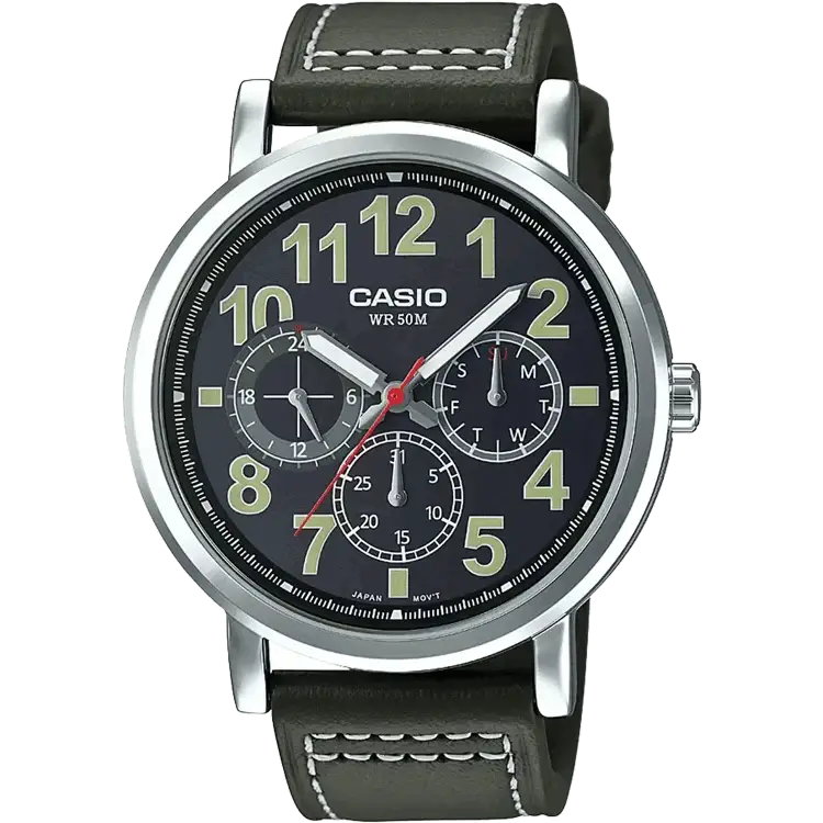 watches with altimeter for mountain climbing-Casio A1171 MTP-E309L-3AVDF Enticer Men