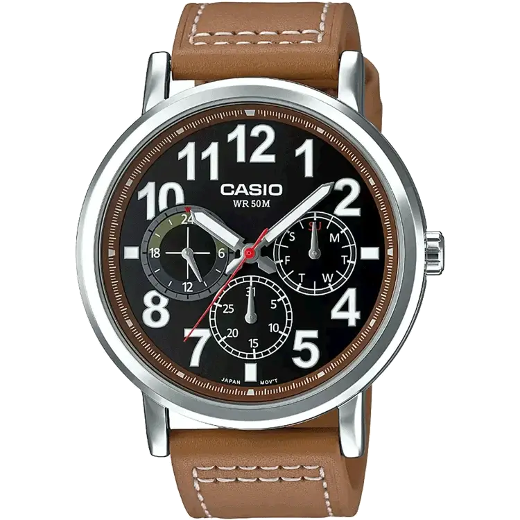 watches with tachymeter for speed calculation-Casio A1172 MTP-E309L-5AVDF Enticer Men