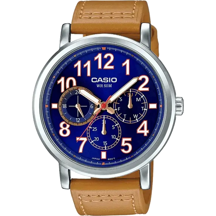 smartwatch with sleep tracker-Casio A1243 MTP-E309L-2B2VDF Enticer Men