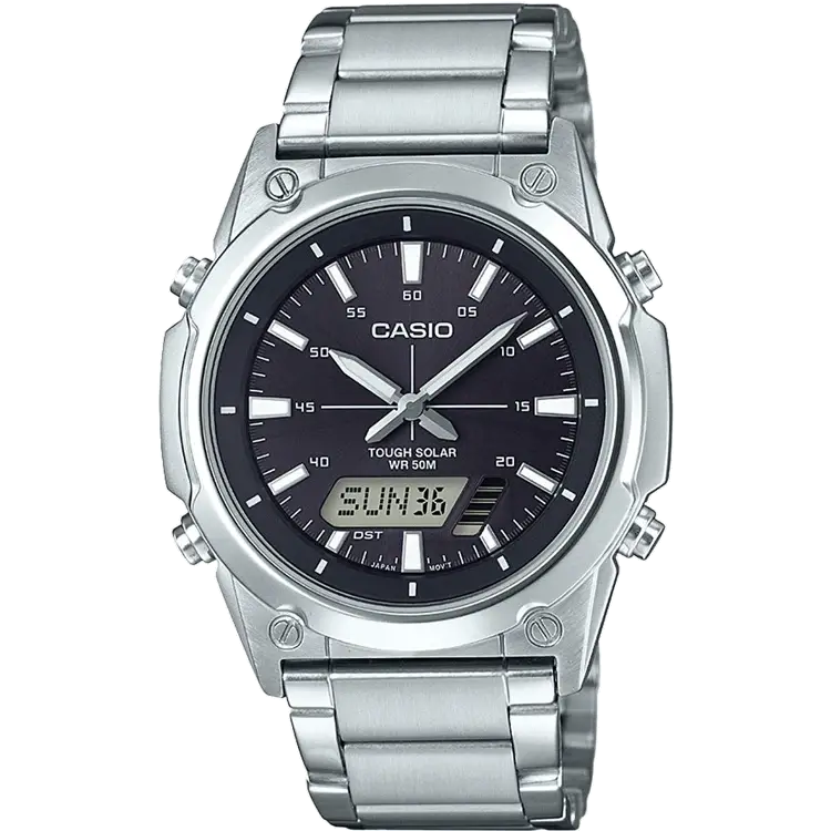 unique watch designs for men-Casio A1297 AMW-S820D-1AVDF Enticer Men