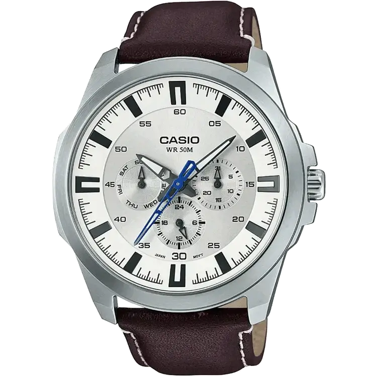 smartwatch with music storage-Casio A1313 MTP-SW310L-7AVDF Enticer Men