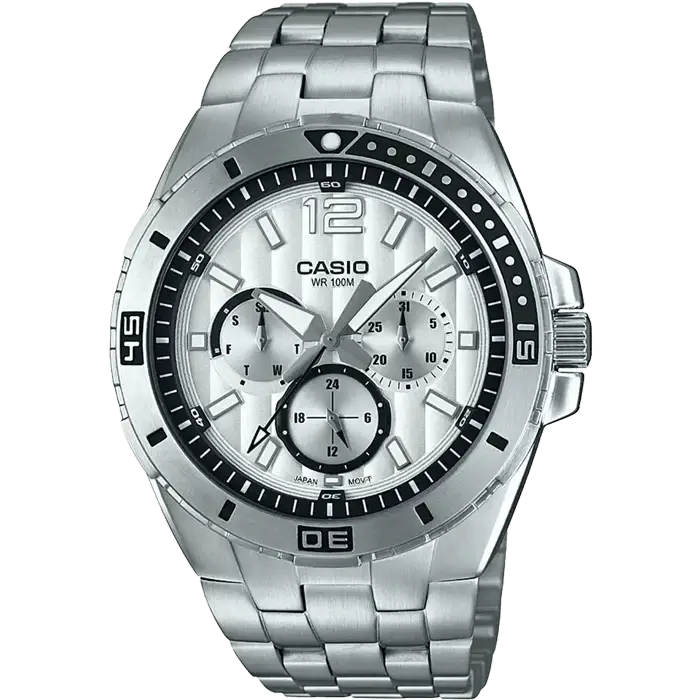 sports watches with GPS-Casio A1330 MTD-1060D-7A2VDF Enticer Men