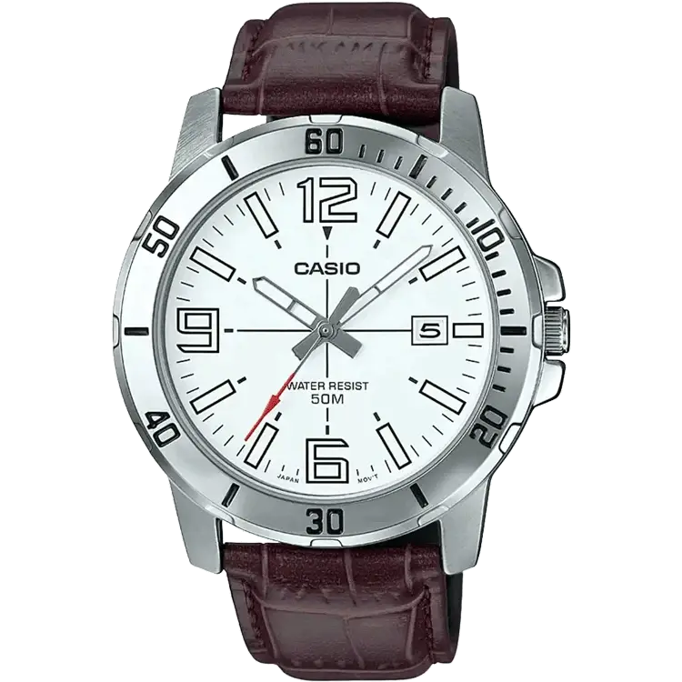 oversized watches with rubber straps-Casio A1372 MTP-VD01L-7BVUDF Enticer Men