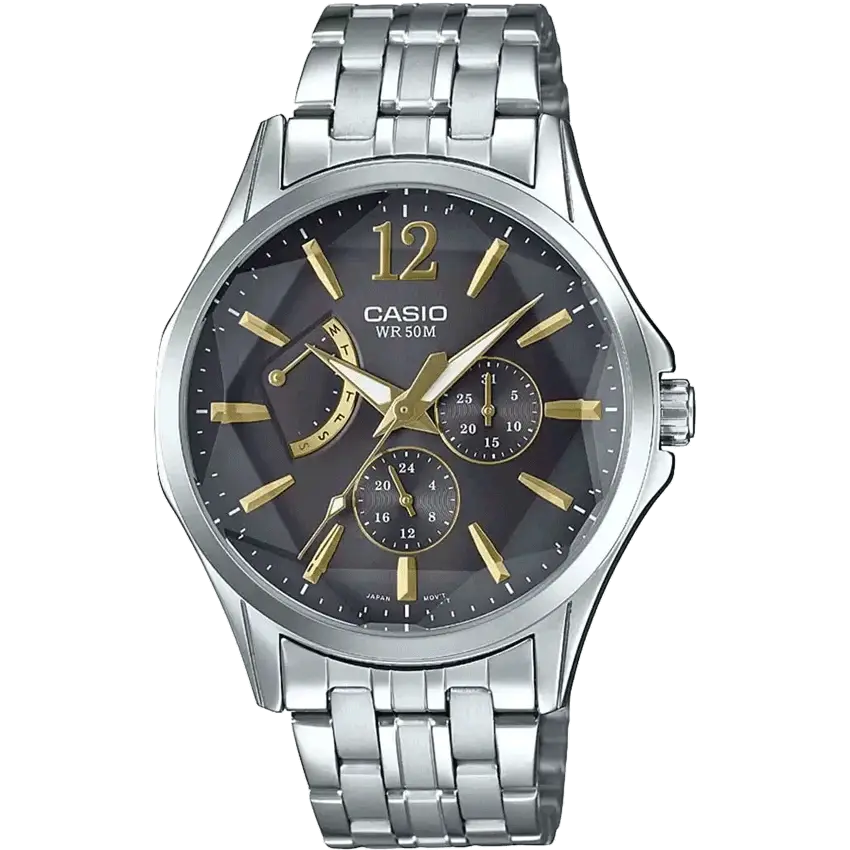 modern watches for young professionals-Casio A1550 MTP-E320DY-1AVDF Enticer Men