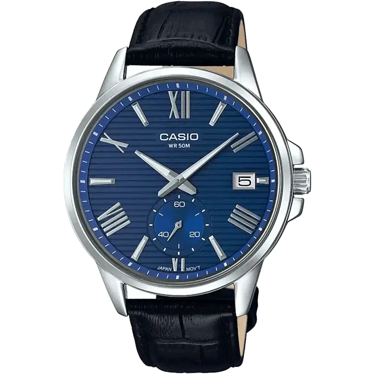 durable military watches for men-Casio A1604 MTP-EX100L-2AVDF Enticer Men