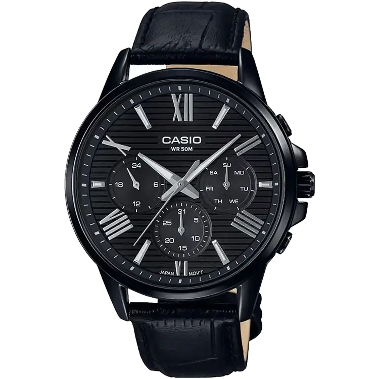 minimalistic watches for men-Casio A1606 MTP-EX300BL-1AVDF Enticer Men