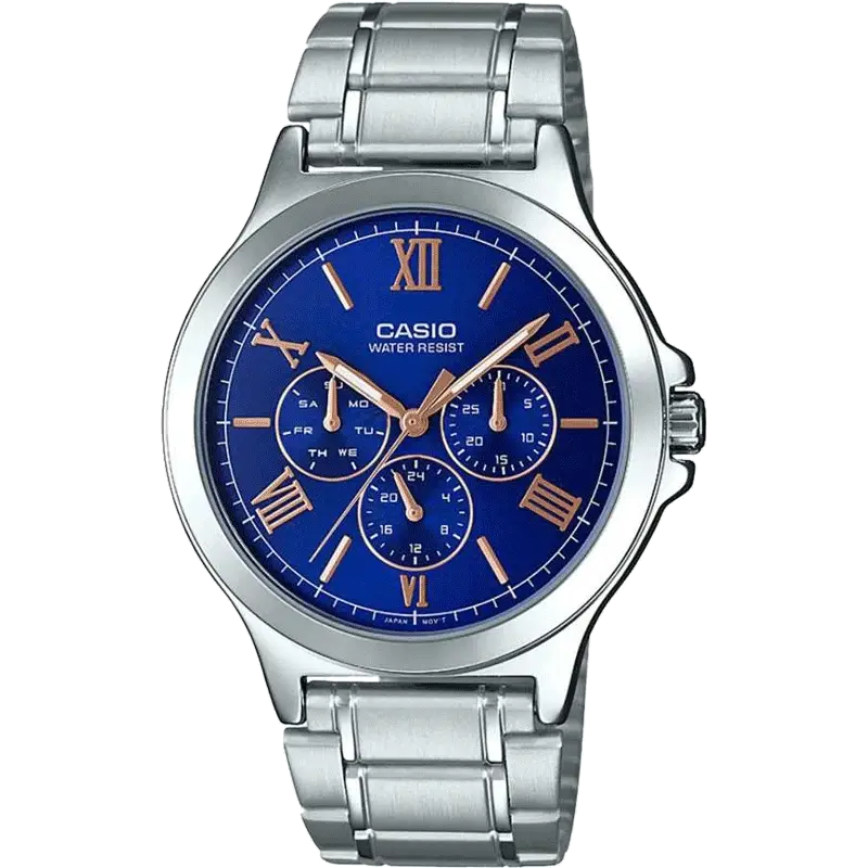 elegant watches with scratch-resistant glass-Casio A1684 MTP-V300D-2AUDF Enticer Men