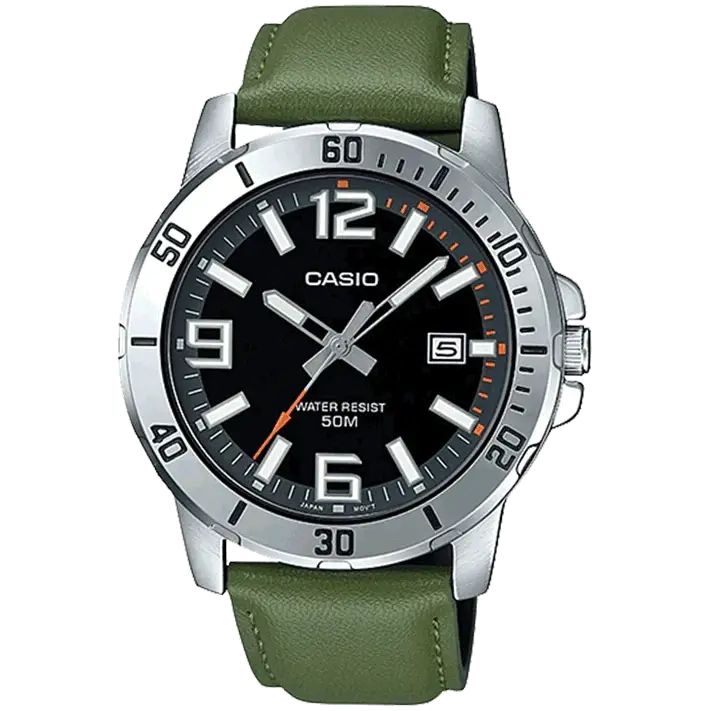 hybrid watches with both analog and digital displays-Casio A1738 MTP-VD01L-3BVUDF Enticer Men