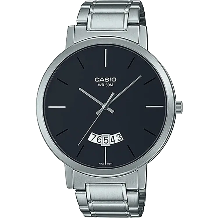 premium watches for women with classic design-Casio A1869 MTP-B100D-1EVDF Enticer Men