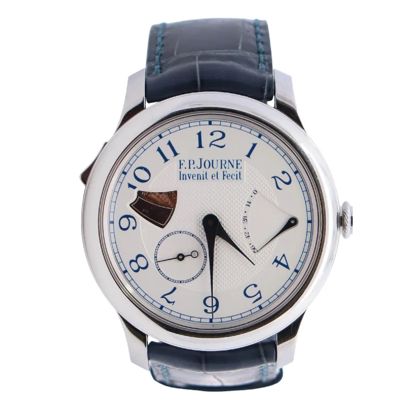 best fitness smartwatches with built-in coaching-F.P. Journe Repetition 40mm White Dial Watch