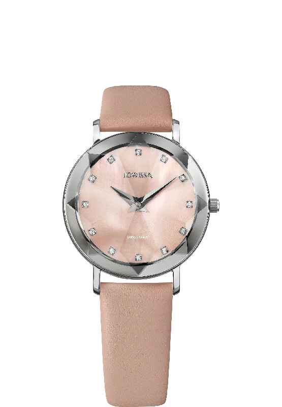 hybrid watches with both analog and digital displays-Facet Swiss Ladies Watch J5.605.M