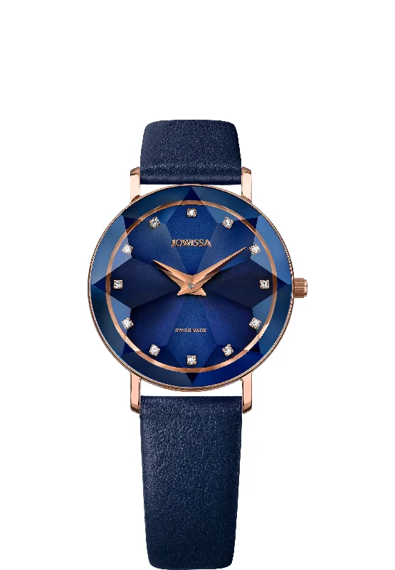 unique hand-crafted watches for gift giving-Facet Swiss Ladies Watch J5.608.M